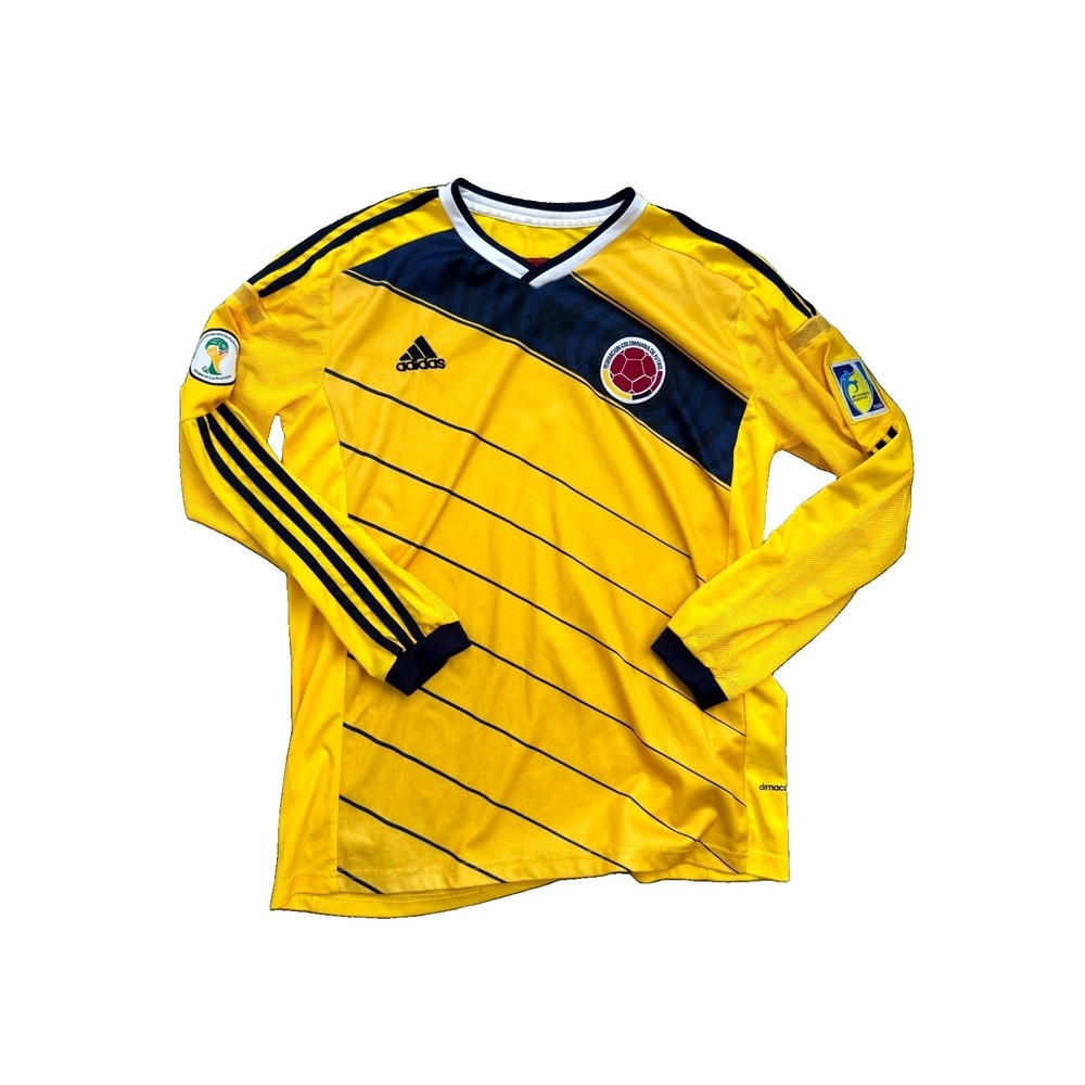 Columbia National Soccer Team 2014-15 Adidas Long Sleeve Jersey - Men's XL